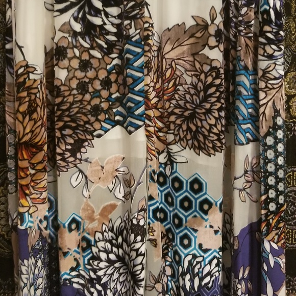 Hale Bob Gorgeous Velvet Silk Maxi Dress - Picture 4 of 6